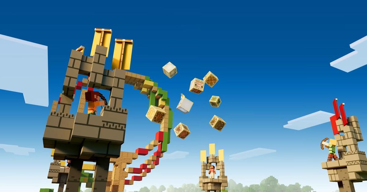 サルファーキューブの全体像（マイクラゲーム内画面）