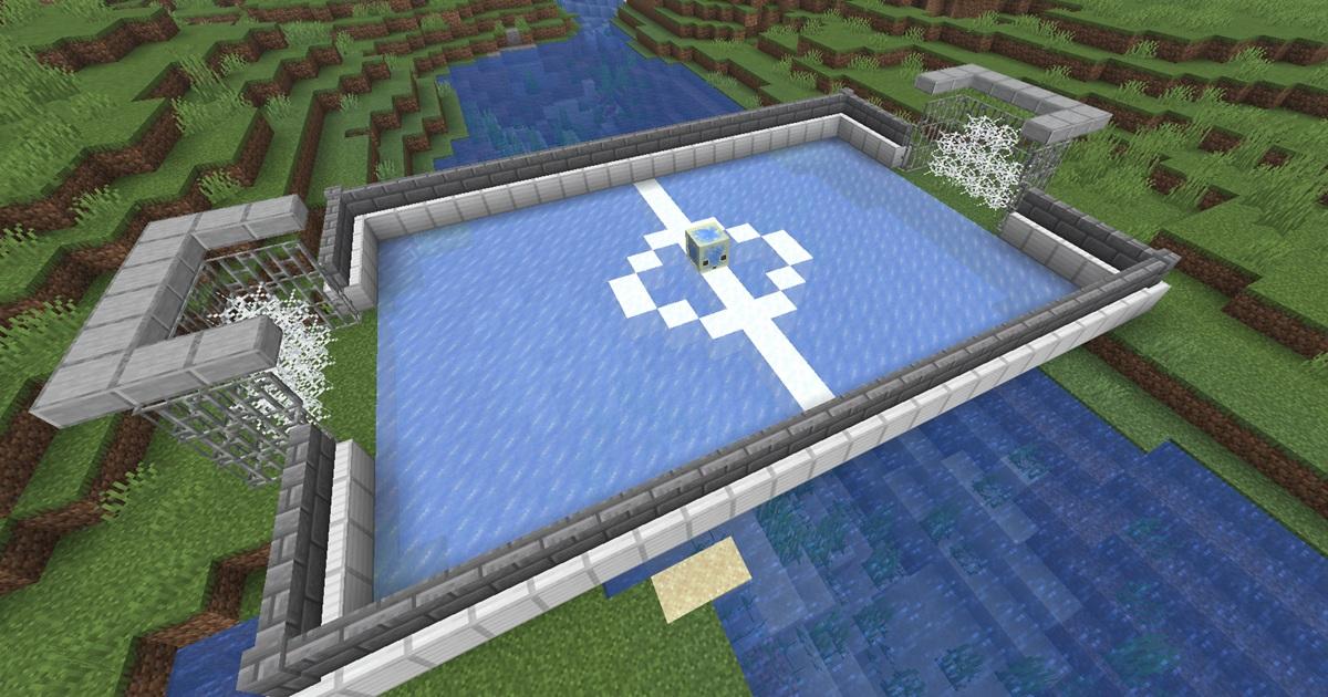 マルチサーバーでサルファーキューブを使ったミニゲームの画面