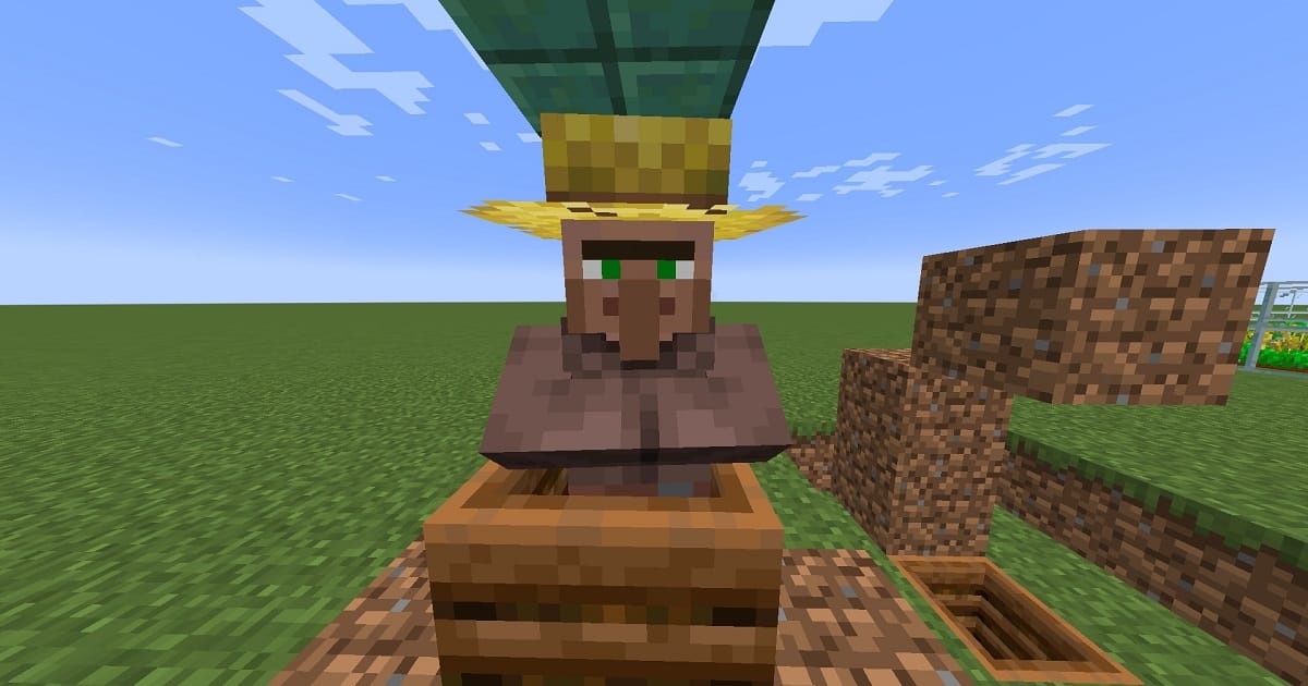 マイクラのコンポスターブロックのゲーム内画面
