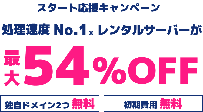 WINGパック「ベーシックプラン」で12ヶ月、24ヶ月、36ヶ月契約を新規でお申込みいただくと、対象プランがConoHa WING通常料金より最大54%OFFでご利用いただけます。