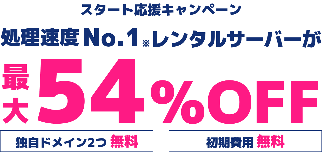 WINGパック「ベーシックプラン」で12ヶ月、24ヶ月、36ヶ月契約を新規でお申込みいただくと、対象プランがConoHa WING通常料金より最大54%OFFでご利用いただけます。