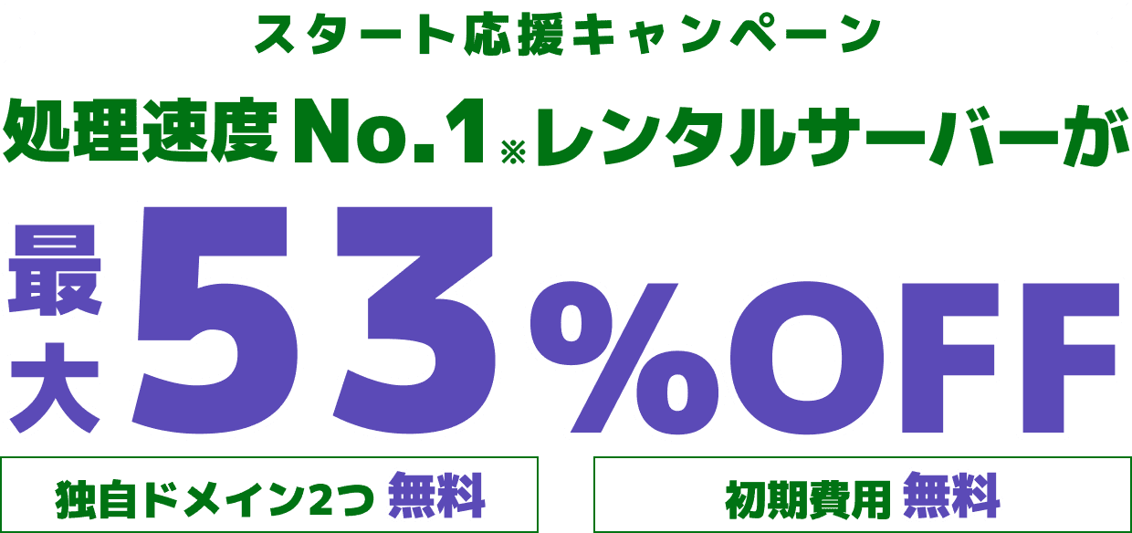 WINGパック「ベーシックプラン」で12ヶ月、24ヶ月、36ヶ月契約を新規でお申込みいただくと、対象プランがConoHa WING通常料金より最大53%OFFでご利用いただけます。